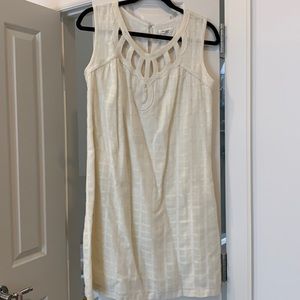 Detail neck summer dress